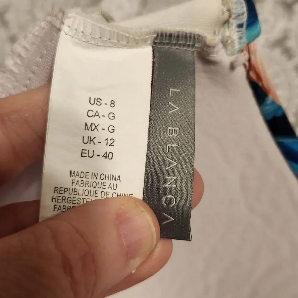 La Blanca tankini sz 8